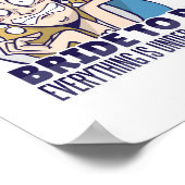 De grappige bride dat alles onder controle is poster (Hoek)