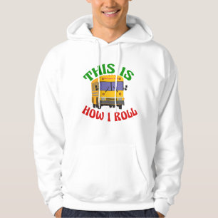 De grappige Buschauffeur van de School Zo rol ik Hoodie