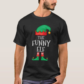 De grappige Elf Familie Kerstmis De grappige Elf S T-shirt