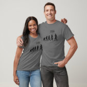 De grappige evolutie van het Man gaat terug.. we h T-shirt (Unisex)