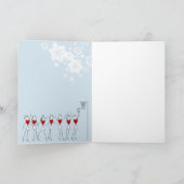 De grappige Groet van Kerstmis van de Bus van het Feestdagen Kaart (Binnen)