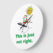 De grappige Humor van de Sneeuwman enkel niet net Grote Klok (Hoek)