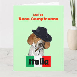 De grappige Italiaanse Kaart van de Hond van