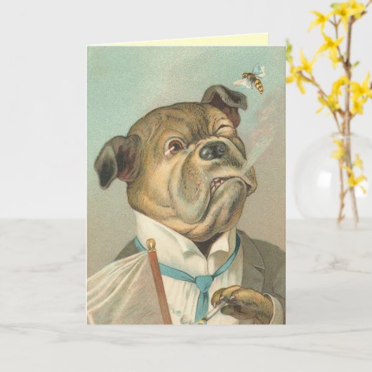 De grappige Kaart van de Hond (Gele Bloem)