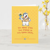 De grappige Kaart van de Verjaardag (Gele Bloem)