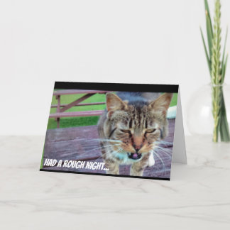 De grappige Kaart van de Verjaardag van de Kat