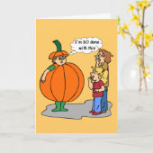 De grappige kaart van Halloween (Gele Bloem)