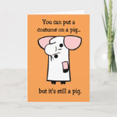 De grappige kaart van Halloween (Voorkant)