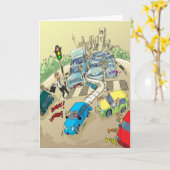 De grappige Kaarten van de Verjaardag - Slechte (Gele Bloem)