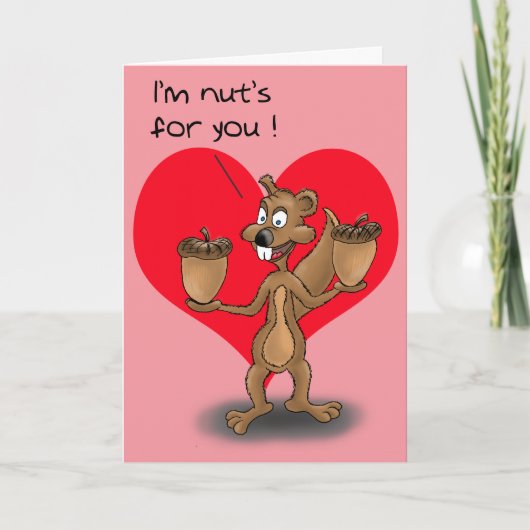 De grappige Kaarten van Valentijn: Noten voor u (Voorkant)