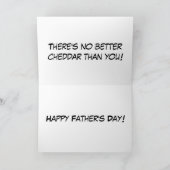 De grappige Kaasachtige Kaart van Vaderdag (Binnen)