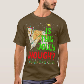 De grappige kerstboom is deze alleen genoeg Borzoi T-shirt