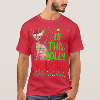 De grappige kerstboom is dit ruim genoeg om te pra t-shirt