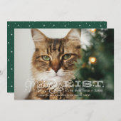 De grappige kerstkaart van de Naughty List (Voorkant / Achterkant)