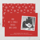 De grappige Kerstkaarten van het Huisdier voor de Feestdagenkaart (Voorkant / Achterkant)