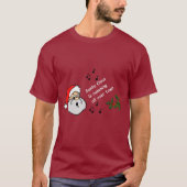 De grappige kerstkerstkerstkerstkerstman komt rond t-shirt (Voorkant)