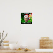 De grappige kerstman 2024 maakt kerst weer geweldi poster (Keuken)