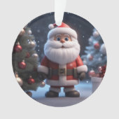 De grappige kerstman ornament (voorkant)