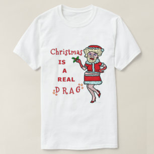De grappige Kerstman van Bah Humbug van Kerstmis T-shirt