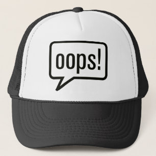 De grappige kleren van Oops Trucker Pet