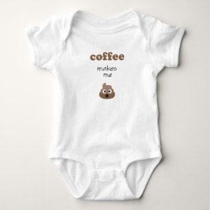 De grappige koffie maakt me de uitdrukking van romper