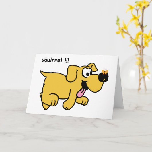 De grappige Leuke Kaart van de Verjaardag van de (Gele Bloem)