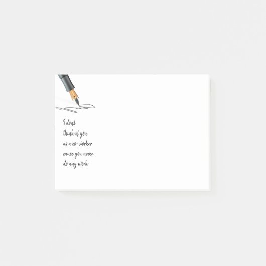 De grappige Medewerker van het Citaat van het Werk Post-it® Notes (Voorkant)