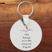 De grappige Medewerker van het Citaat van het Werk Sleutelhanger (Voorkant)