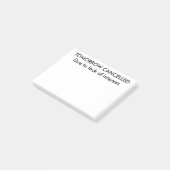 De grappige morgen wordt geannuleerd na zijn komst post-it® notes (Schuin)