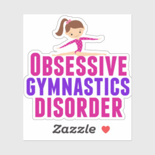 De grappige Obsessieve Wanorde van de Gymnastiek Sticker