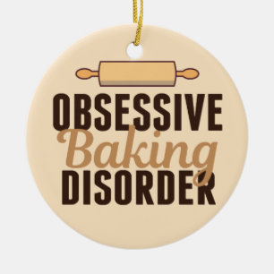 De grappige Obsessieve Wanorde van het Baksel Keramisch Ornament