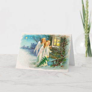 De grappige Oude Groet van Kerstmis van de Tijd Feestdagen Kaart