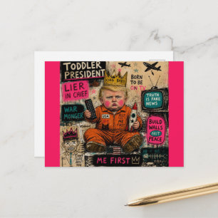De grappige peuter president briefkaart