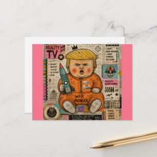 De grappige peuter president briefkaart