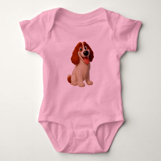 De grappige puppy van baby romper (Voorkant)