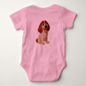 De grappige puppy van baby romper (Achterkant)