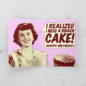 De grappige Retro Kaart van de Verjaardag van de (Binnen)