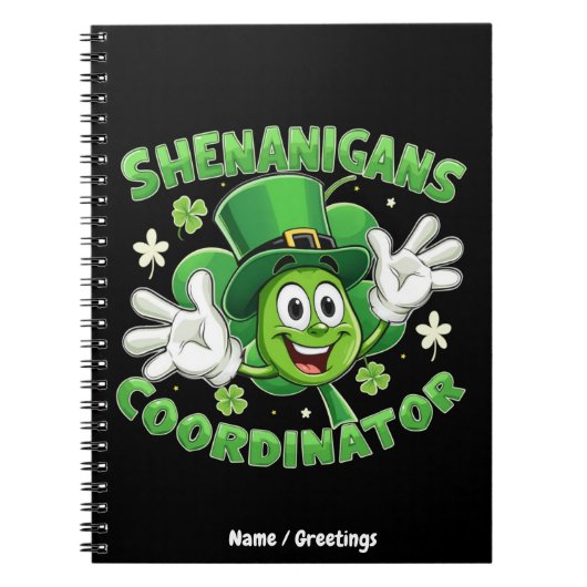 De Grappige Shenanigans Coördinator Notitieboek (Voorkant)