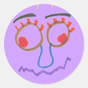 De grappige Sticker van Gezichten