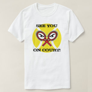 De grappige T-shirts van het Tennis met