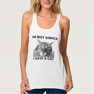 De grappige Tanktoppen van de KAT van Dames, ben Tanktop