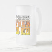 De grappige vaders werelden de grootste vader die matglas bierpul (Voorkant rechts)