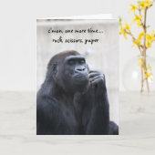 De grappige Verjaardag van de Gorilla, het Kaart (Gele Bloem)