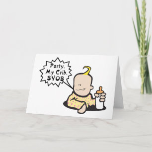 De grappige Verjaardag van het Baby Kaart