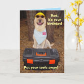 De Grappige Verjaardag van het mannetje/van de Kaart (Gele Bloem)