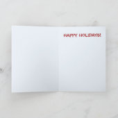 De Grappige Vermomming van Turkije van de Feestdagen Kaart (Binnen)