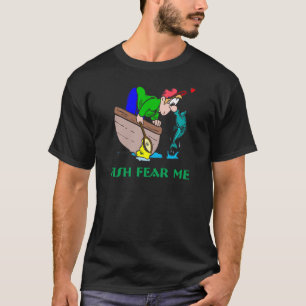 De grappige Vrees van de Visserij van de Humor van T-shirt