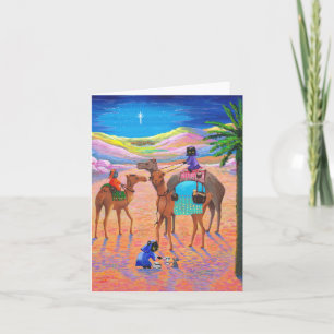 De grappige Wijzen Creationarts van de Kameel van Feestdagen Kaart