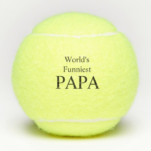 De grappigste papa ter wereld tennisballen (Voorkant)