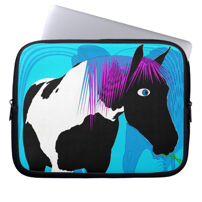 De gras is altijd groener laptop sleeve (Voorkant)